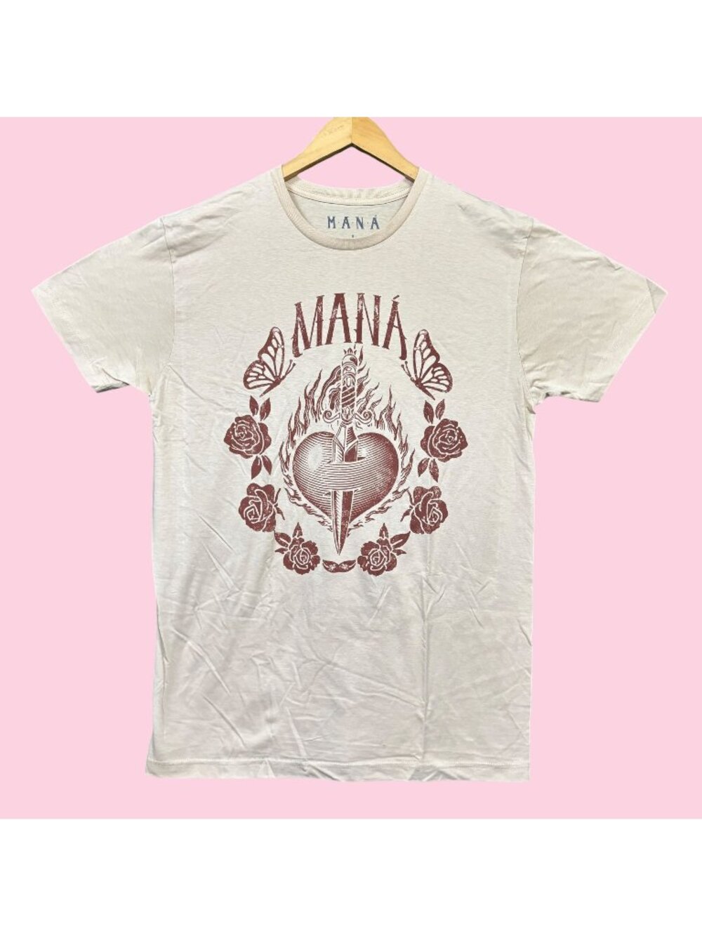 Mana Revolución de Amor Mexican Rock Band Tee L